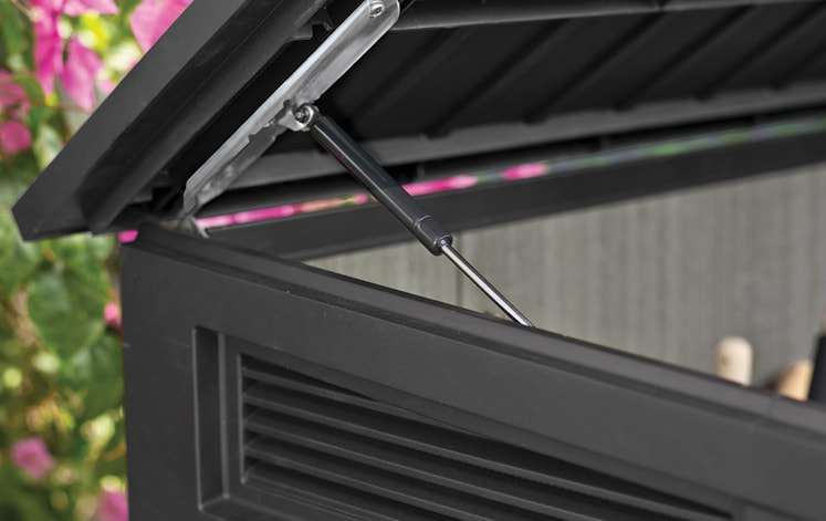 Keter Signature Horizontal Shed - Walnut Look 2020L