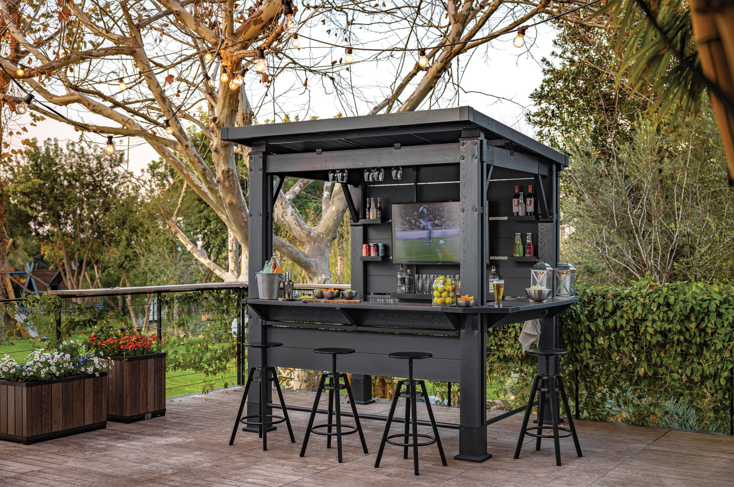 Keter Bar Gazebo - Grey