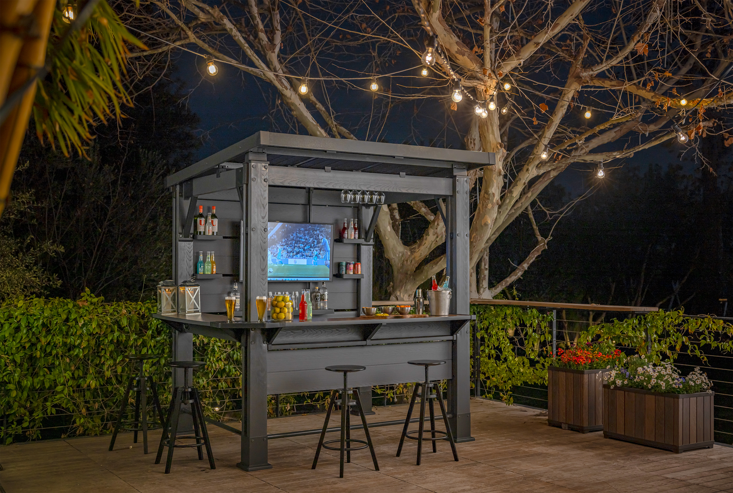 Keter Bar Gazebo - Grey