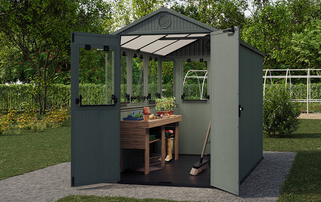 Keter Potting 6x8 Shed - Green (1.9 x 2.4m)