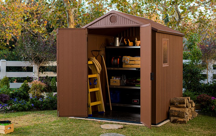 Keter Darwin 6x6 Garden Shed - Brown (1.9 x 1.8m)