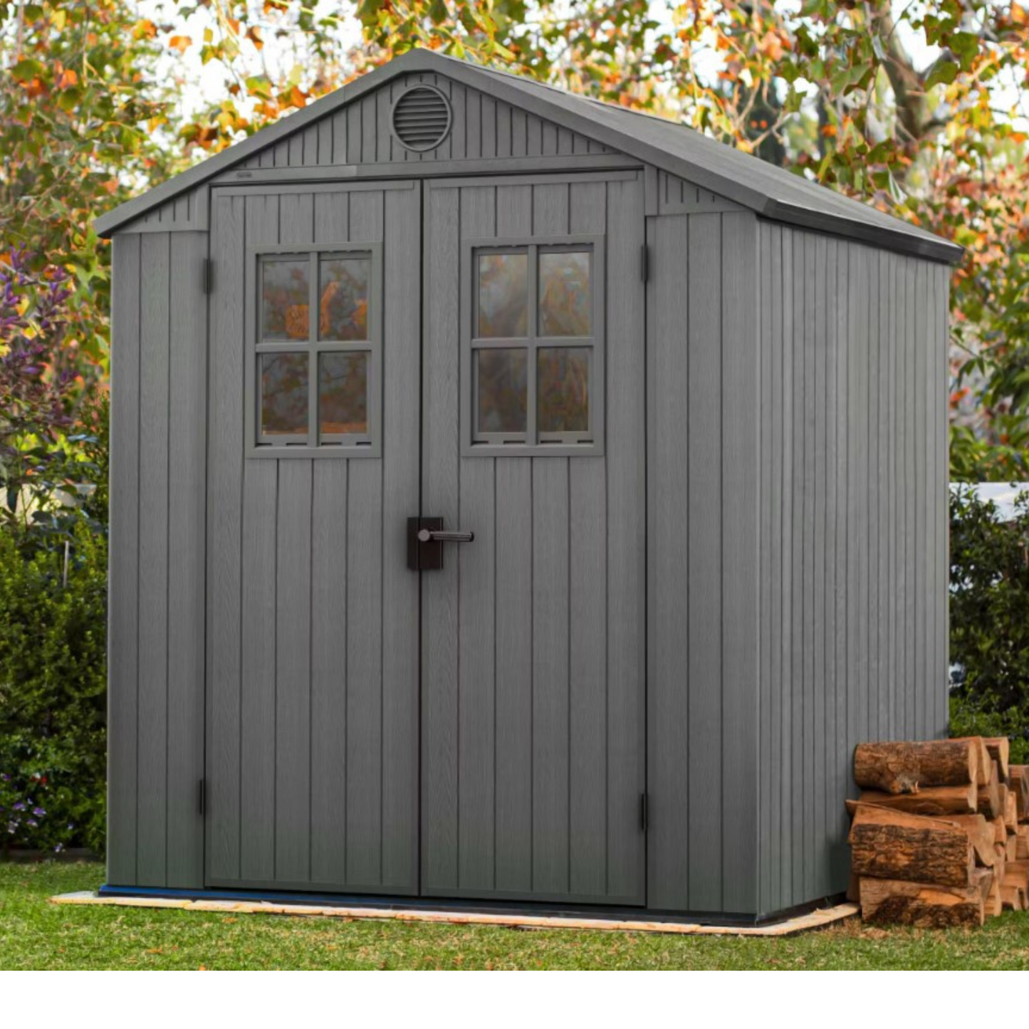 Keter Darwin 6x6 Garden Shed - Grey (1.9 x 1.8m)