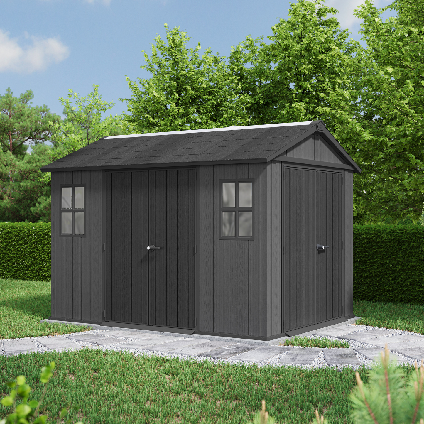 Keter Newton Plus Double Door Shed 7.5x11 (2.3 x 3.4m)