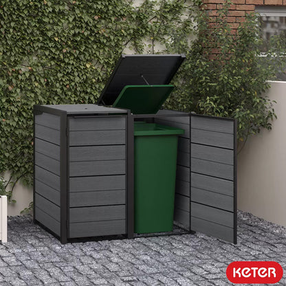 Keter  Hideaway - 2 Bin (Grey)