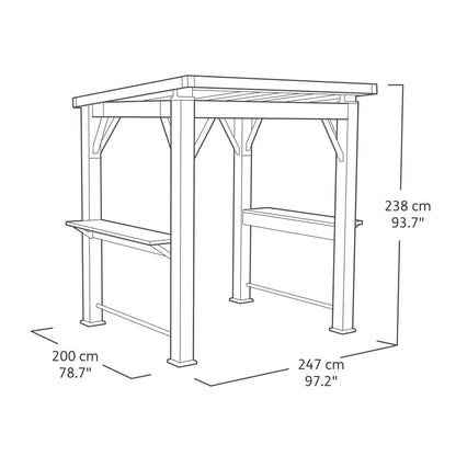 Keter Grill Gazebo - Grey
