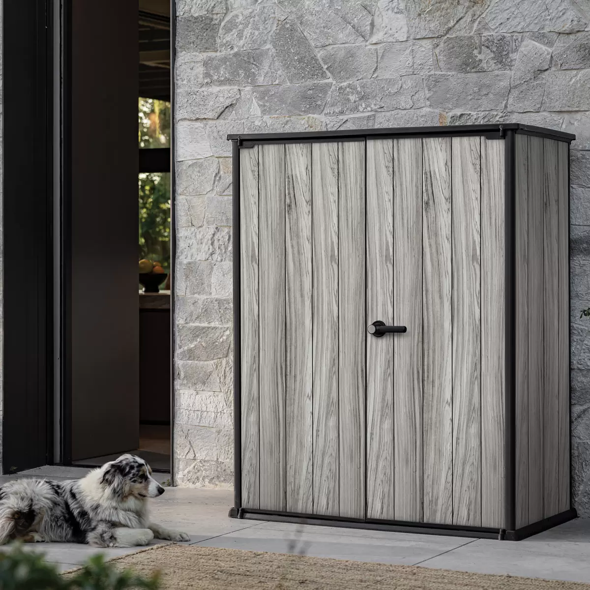 Keter Signature Vertical Shed - Stormgrey Look