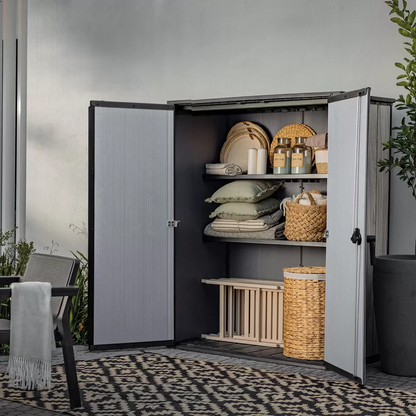 Keter Signature Vertical Shed - Stormgrey Look