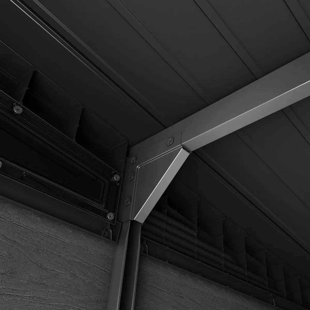 Keter Signature Pent 11x7 Shed - Stormgrey Look (3.4 x 2.2m)