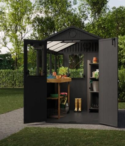Keter Potting 6x8 Shed - Dark Grey (1.9 x  2.4m)
