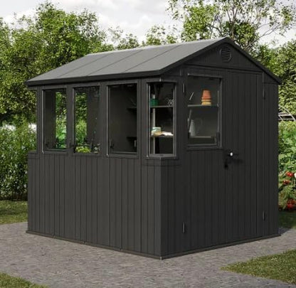 Keter Potting 6x8 Shed - Dark Grey (1.9 x  2.4m)