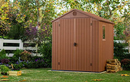 Keter Darwin 6x6 Garden Shed - Brown (1.9 x 1.8m)