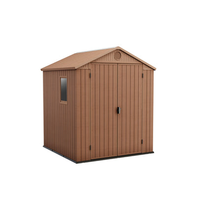 Keter Darwin 6x6 Garden Shed - Brown (1.9 x 1.8m)