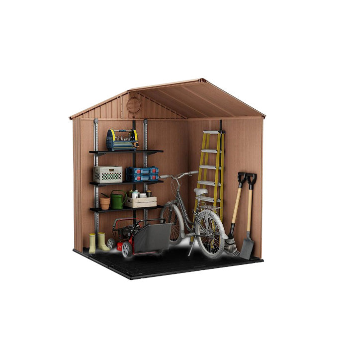 Keter Darwin 6x6 Garden Shed - Brown (1.9 x 1.8m)