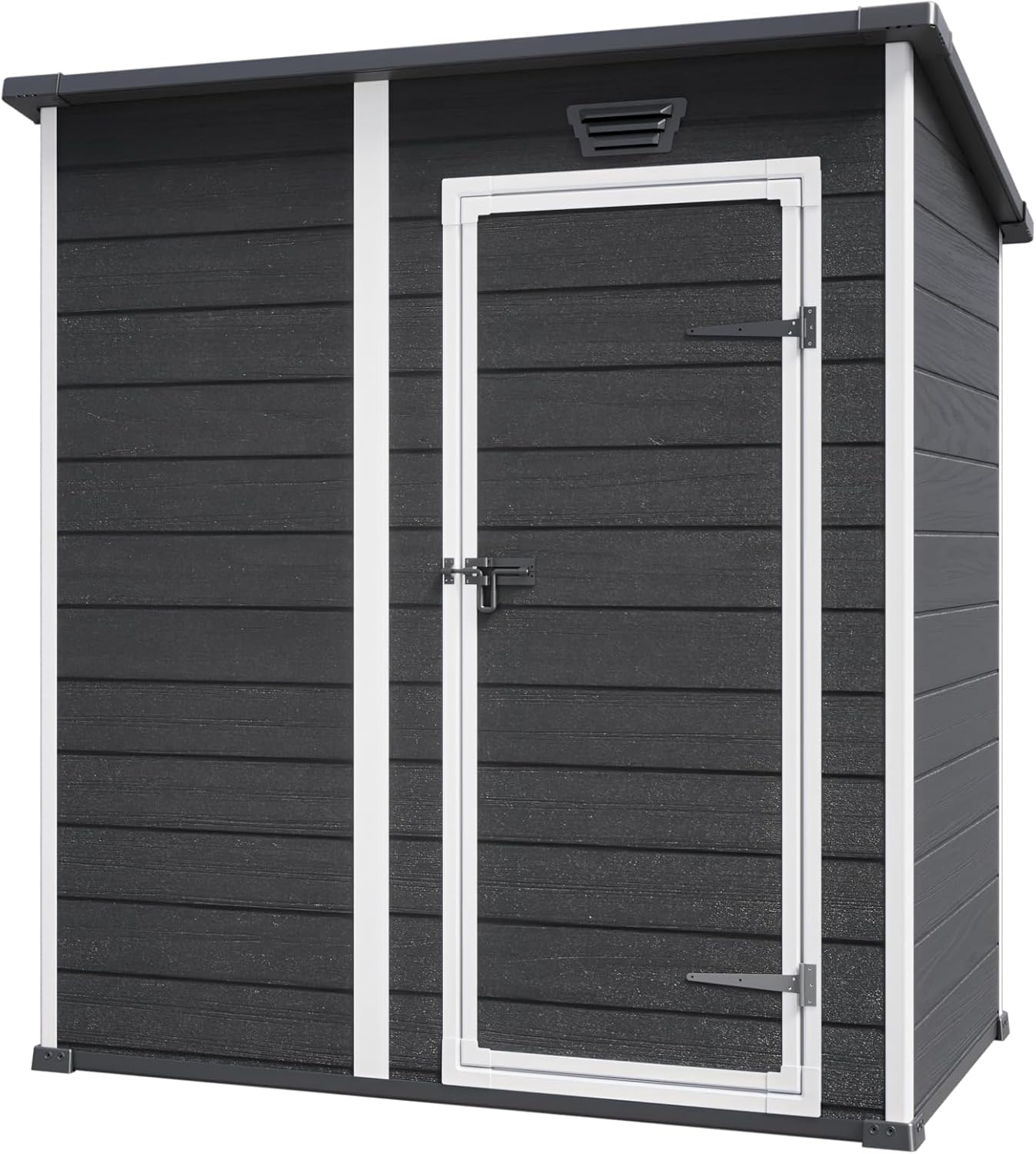 Manor Pent Essential 6x4 Garden Shed - Dark Grey (1.8 x 1.1m)