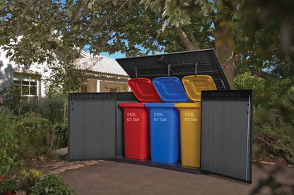 Keter Signature Horizontal Shed - Stormgrey Look