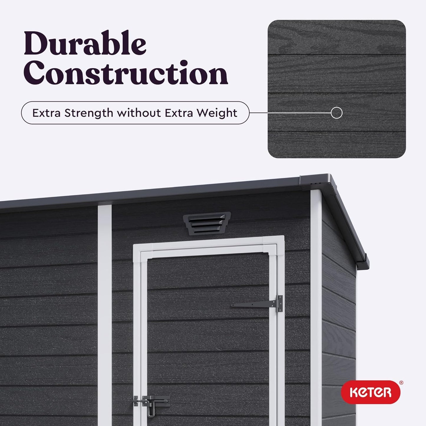 Manor Pent Essential 6x4 Garden Shed - Dark Grey (1.8 x 1.1m)