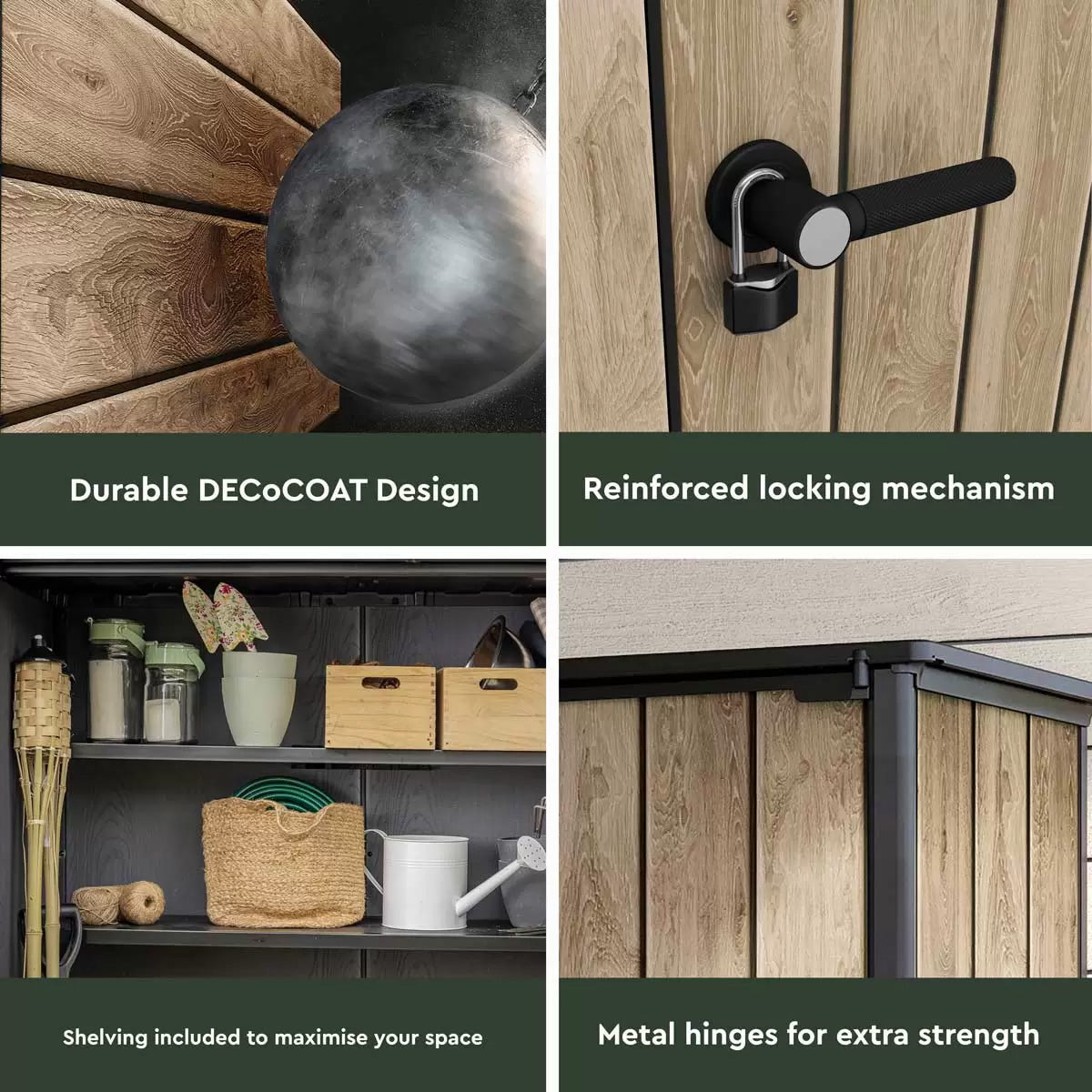 Keter Signature Vertical Shed - Ashwood Look