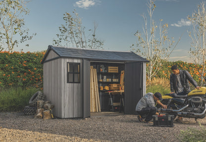 Keter Apex Shed 7.5x11 - Stormgrey Look (2.3 x 3.5m)