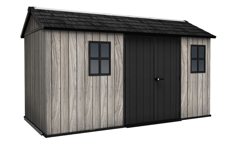 Keter Apex Shed 7.5x15 - Stormgrey Look (2.3 x 4.6m)