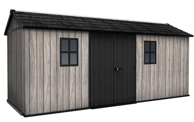 Keter Apex Shed 7.5x17 - Stormgrey Look (2.3 x 5.2m)