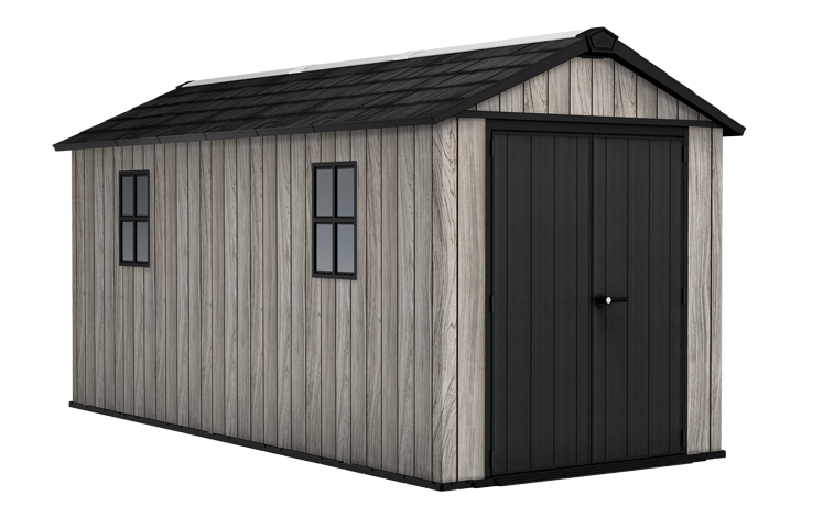 Keter Apex Shed 7.5x15 - Stormgrey Look (2.3 x 4.6m)