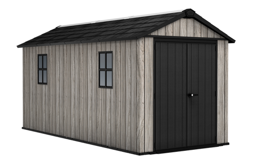 Keter Apex Shed 7.5x15 - Stormgrey Look (2.3 x 4.6m)