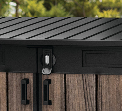 Keter Signature Horizontal Shed - Rosewood Look 2020L