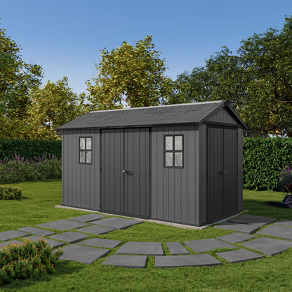 Keter Newton Plus Double Door Shed 7.5x15 (2.3 x 4.6m)