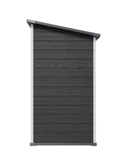 Manor Pent Essential 6x4 Garden Shed - Dark Grey (1.8 x 1.1m)