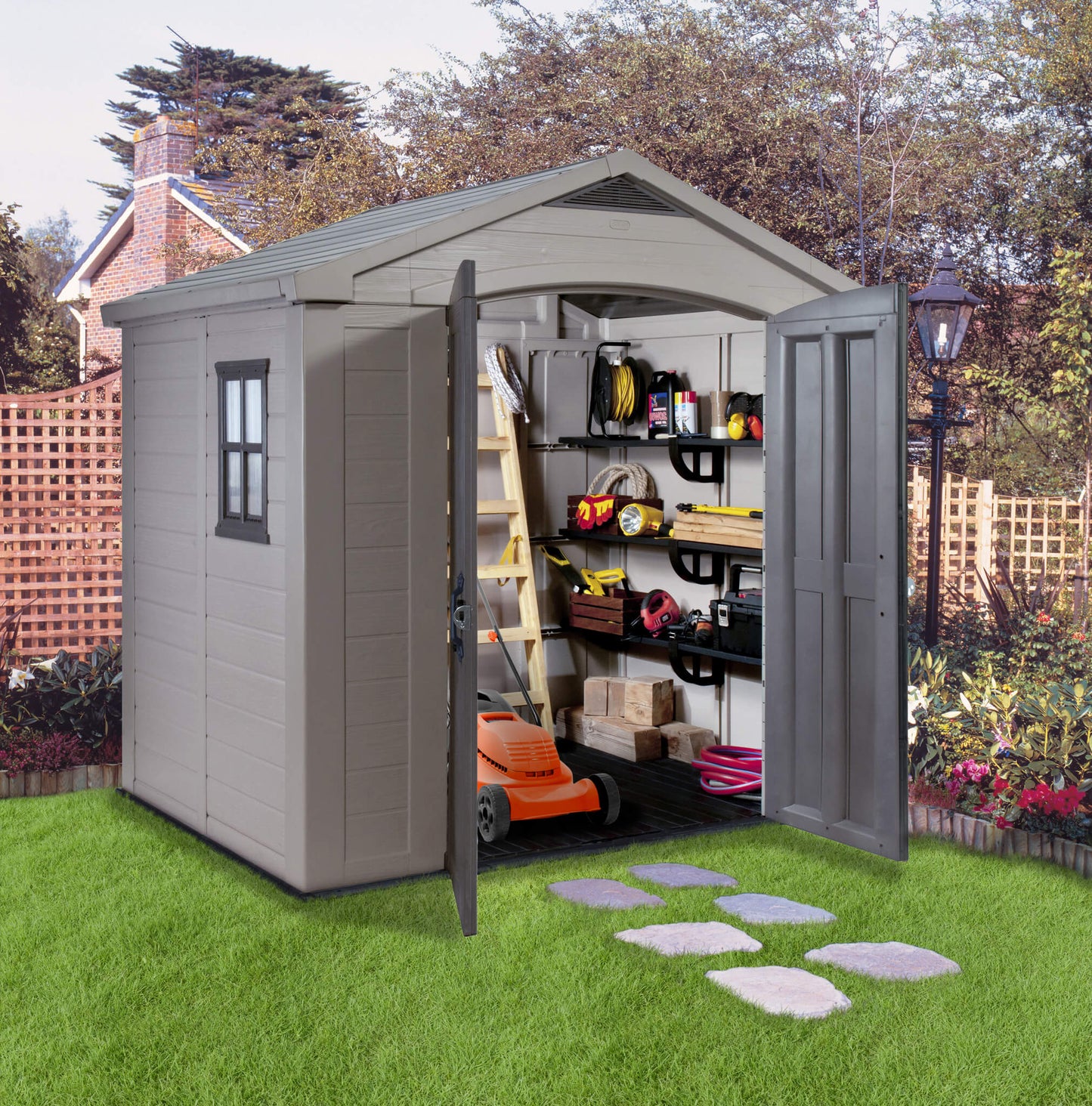 Keter Factor 8 x 6 Garden Shed (2.6 x 1.8m)