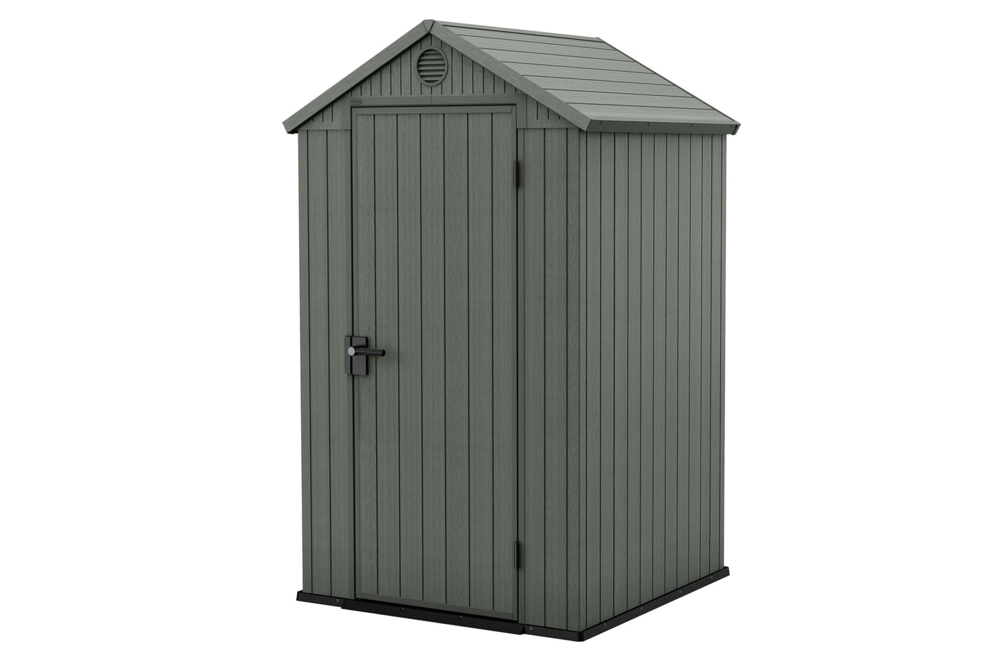 Keter Darwin 4x4 Garden Shed - Wood Green (1.3 x 1.2m)