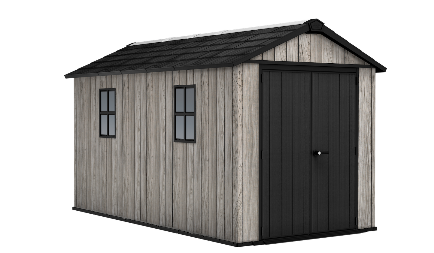 Keter Apex Shed 7.5x13 - Stormgrey Look (2.3 x 4.0m)