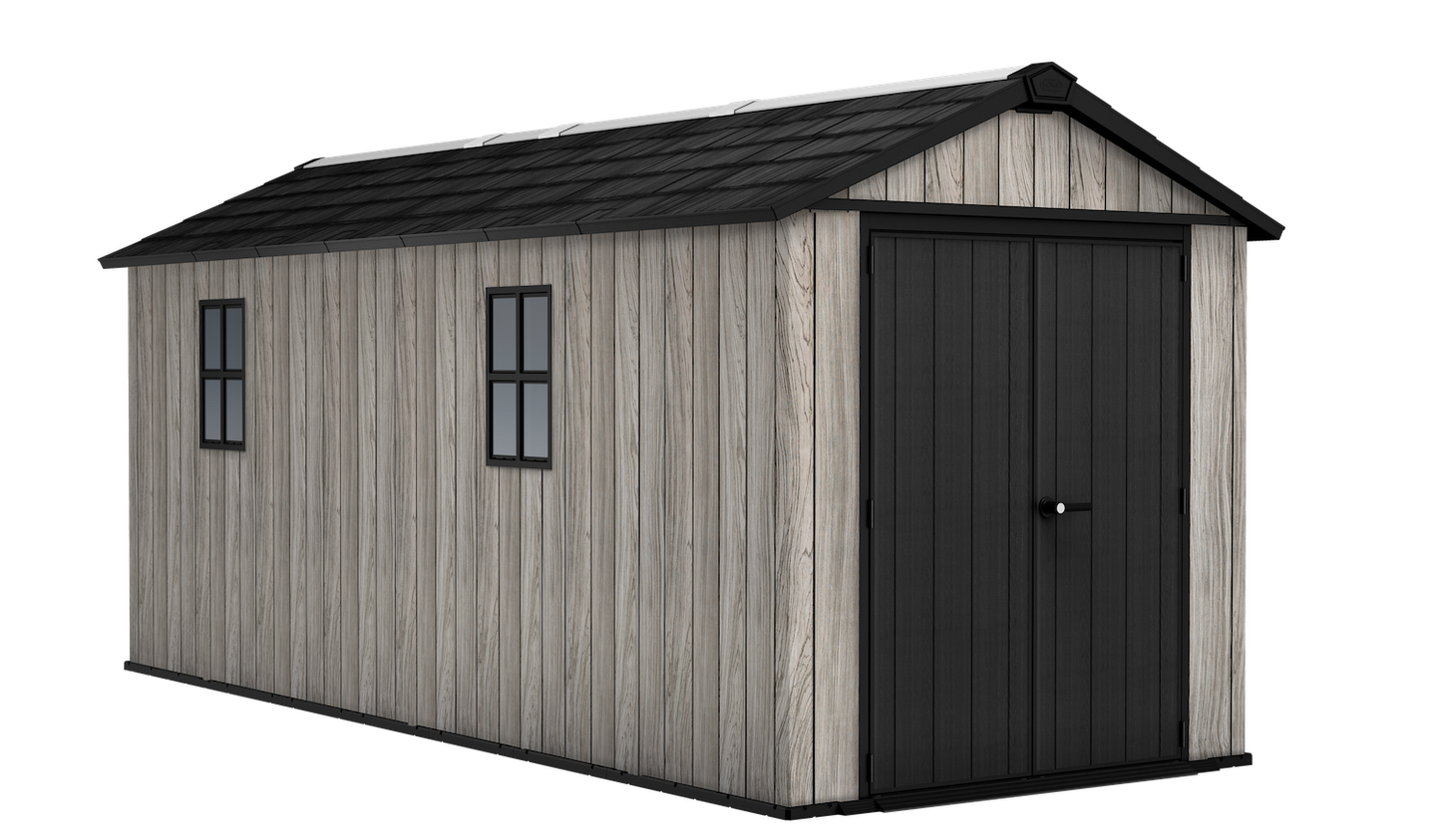 Keter Apex Shed 7.5x17 - Stormgrey Look (2.3 x 5.2m)