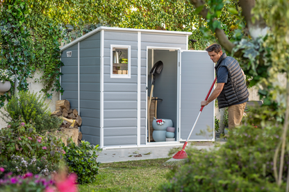Keter Manor Pent 6x6 Garden Shed - Grey (1.8 x 1.8m)