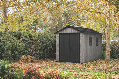 Keter Apex Shed 7.5x11 - Stormgrey Look (2.3 x 3.5m)