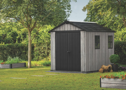 Keter Apex Shed 7.5x9 - Stormgrey Look (2.3 x 2.9m)