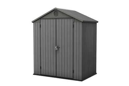 Keter Darwin 6x4 Garden Shed - Grey  (1.9 x 1.2m)