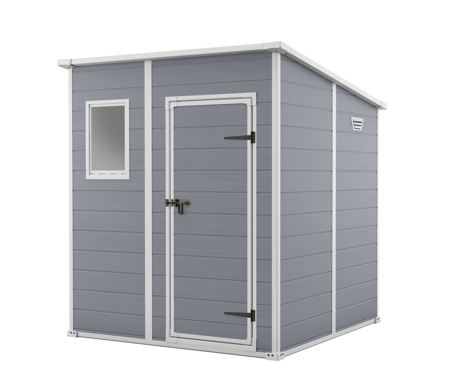 Keter Manor Pent 6x6 Garden Shed - Grey (1.8 x 1.8m)