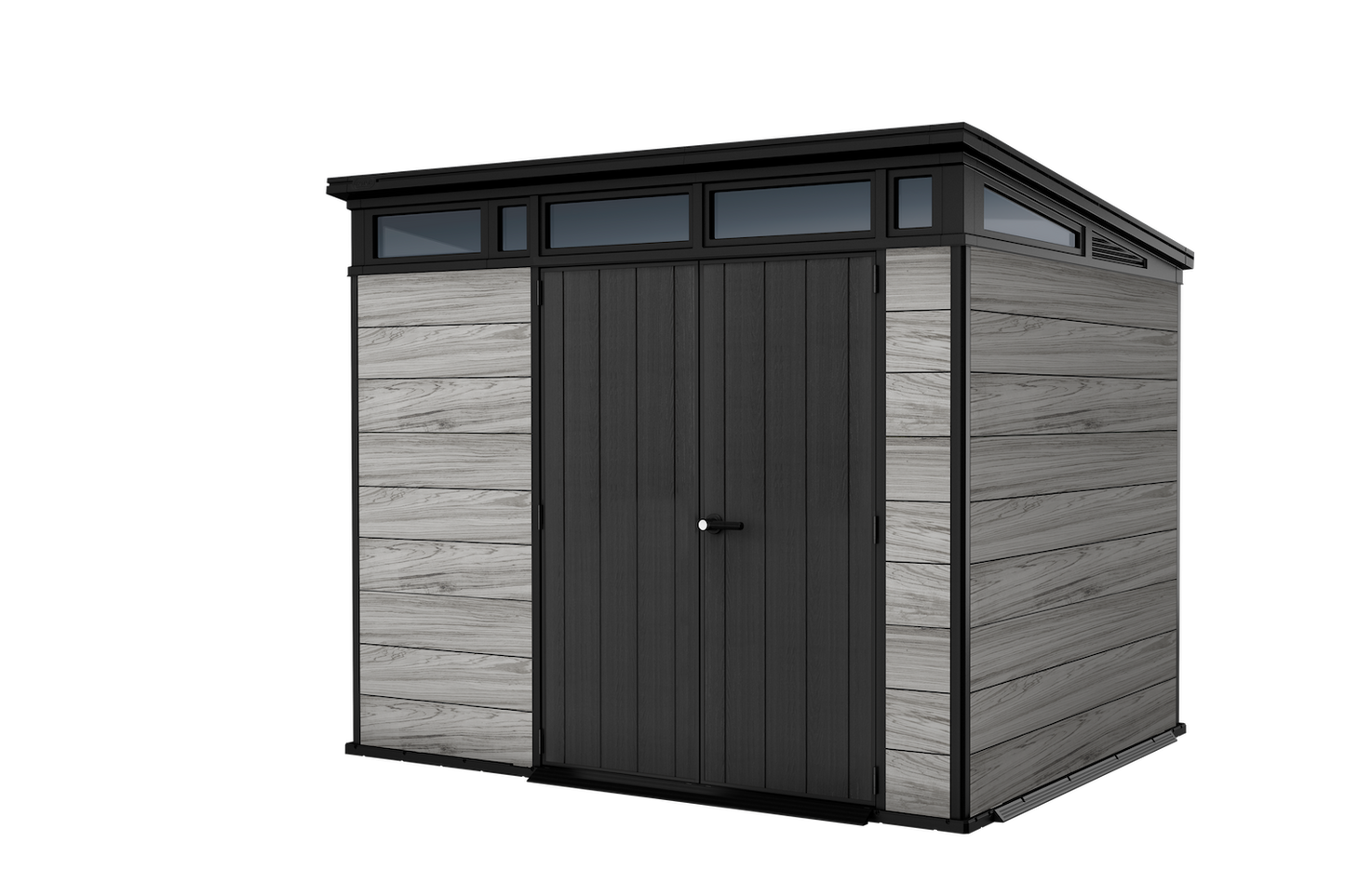 Keter Signature Pent 9x7 Shed - Stormgrey Look (2.8 x 2.2m)