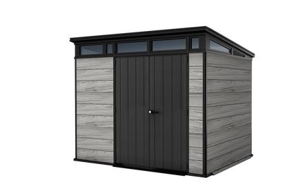 Keter Signature Pent 9x7 Shed - Stormgrey Look (2.8 x 2.2m)