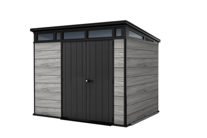 Keter Signature Pent 9x7 Shed - Stormgrey Look (2.8 x 2.2m)