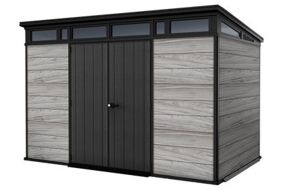 Keter Signature Pent 11x7 Shed - Stormgrey Look (3.4 x 2.2m)