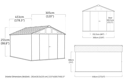 Keter Stronghold Shed 10 x 15 (3 x 4.5m)