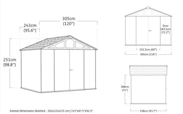Keter Stronghold Shed 10 x 8 (3 x 2.4m)