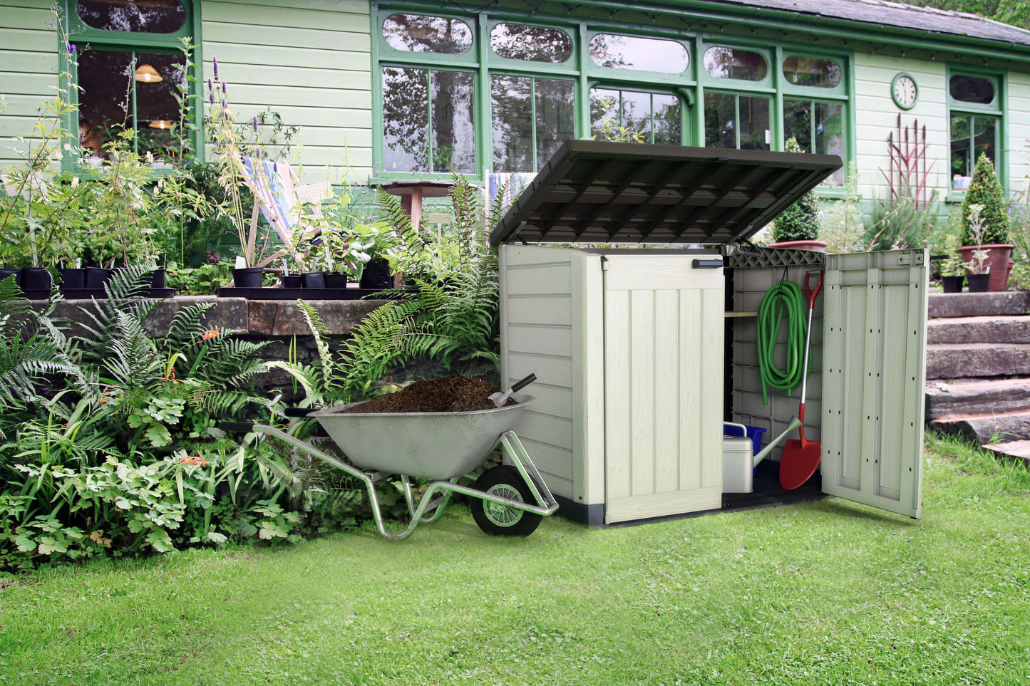 Store It Out Max Shed (Brown/Beige) 1200L