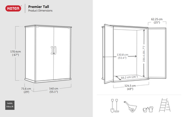 Keter Premier Tall Shed