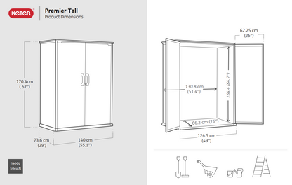Keter Premier Tall Shed