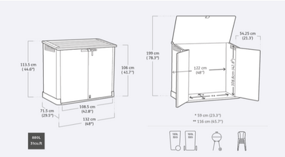 Store It Out Prime Shed 880L