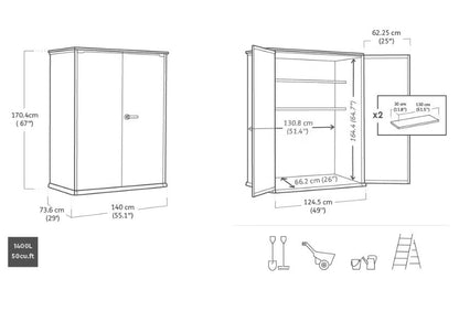 Keter Cortina Alto Shed