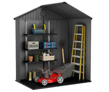Keter Darwin 6x4 Garden Shed - Grey (1.9 x 1.2m)